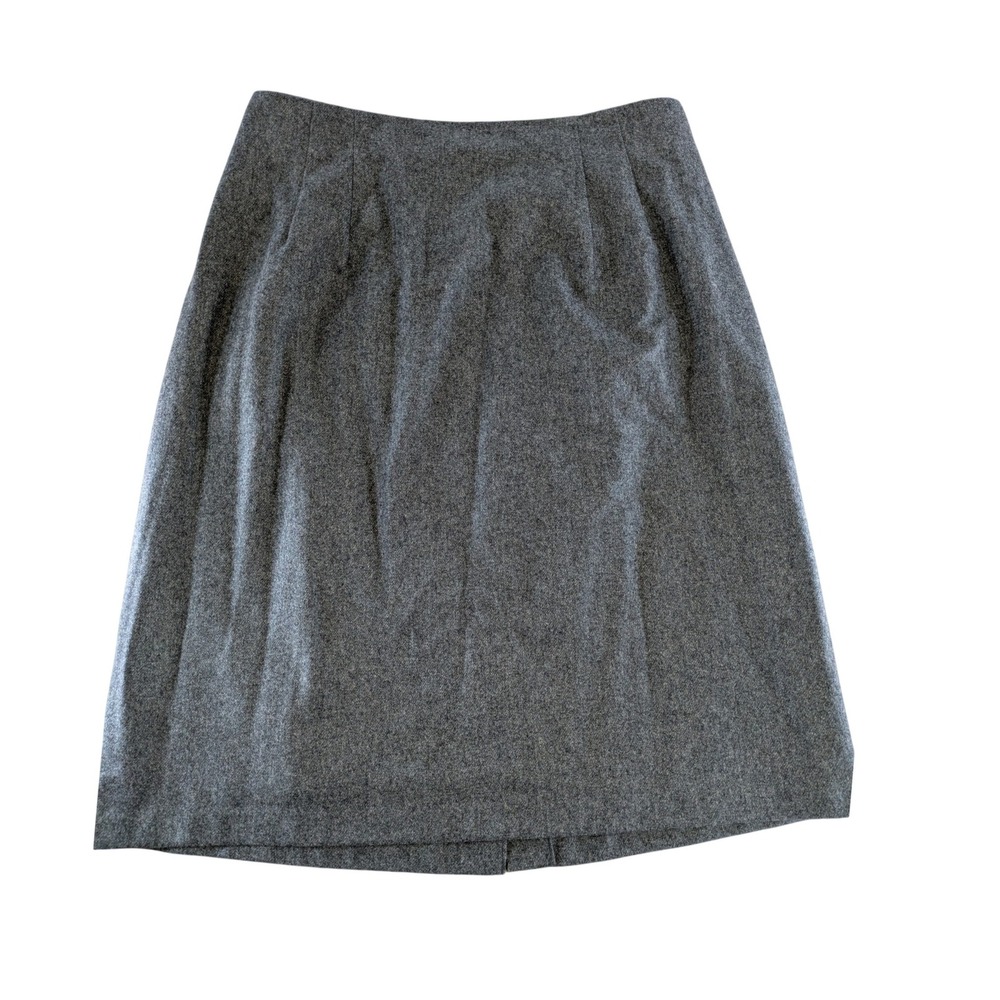 Sag Harbor Woman Gray‎ Wool Blend Straight Pencil Skirt Plus Size 20W 4604H